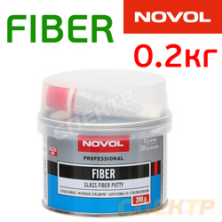 Шпатлевка со стекловолокном NOVOL Fiber (0,2кг)
