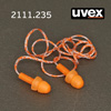 Беруши противошумные UVEX Whisper со шнурком в кейсе (пара) оранжевые многоразовые