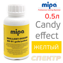 Концентрат кэнди Mipa Brillant-Design BD 01 желтый Candy effect (0,5л) gelb/yellow