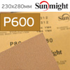 Нажд. бум. сух. SunMight Р600 золотистая шлифовальная бумага для сухой шлифовки (230х280мм) B312T
