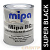 Краска база Mipa Super Black (1л) Черная (под лак) автомобильная
