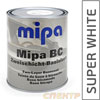 Краска база Mipa Super White (1л) Белая (под лак) автомобильная