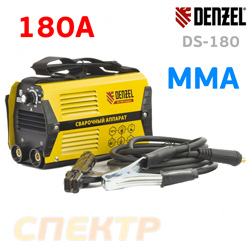 Сварочный инвертор Denzel MMA DS-180 Compact (220В, 180A, от 150В, 1.6-4.0мм, 70%)