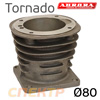 Цилиндр компрессора Aurora Tornado 110/135 (d80мм)