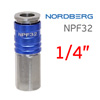 Переходник (мама) - резьба 1/4F внутренняя Nordberg NPF32 пневморазъем
