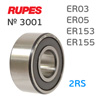 Подшипник № 3001-2RS для машинки Rupes ER03, ER05, ER153, ER155 нижний (двухрядный)