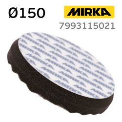 Круг полир. липучка Mirka D150 рельефный ЧЕРНЫЙ поролоновый полировальный диск