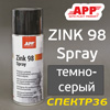 Цинк-спрей APP для сварки (400мл) темно-серый (антикоррозийный токопроводящий)
