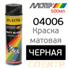 Краска-спрей MOTIP 4006 черная матовая (500мл)