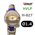 Краскопульт Voylet H-827 HVLP (1,4мм) 150л/мин, верхний бачок фото №1