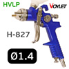 Краскопульт VOYLET H-827 HVLP (1,4мм) 150л/мин, верхний бачок