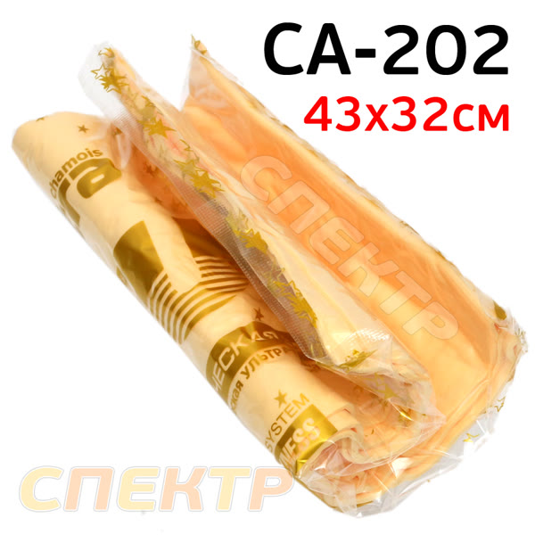 Салфетка замшевая в тубе CITY CA-202 (43х32см) ЖЕЛТАЯ влаговпитывающая из синтетической замши фото №1