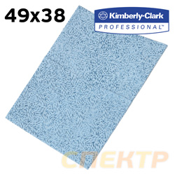 Салфетка протирочная (1шт) KIMTEX (49х38см) синяя Kimberly Clark 7622