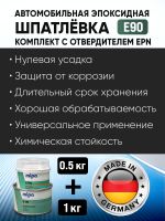 Шпатлевка эпоксидная Mipa 2К E90 (1кг+0,5кг) КОМПЛЕКТ с отвердителем EPN (антикоррозийная) фото №5