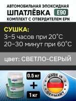 Шпатлевка эпоксидная Mipa 2К E90 (1кг+0,5кг) КОМПЛЕКТ с отвердителем EPN (антикоррозийная) фото №6