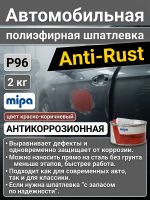 Шпатлевка антикоррозийная Mipa P96 (2кг) Anti-Rust универсальная фото №4