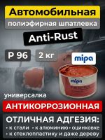 Шпатлевка антикоррозийная Mipa P96 (2кг) Anti-Rust универсальная фото №6