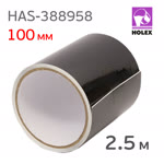 Пленка для дизайна Holex HAS-388958 черная (100мм х 2.5м) карбон глянцевая ПВХ фото №1