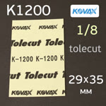 Лист клейкий Kovax Tolecut (1/8) К1200 оранжевый (29х35мм) Orange фото №1