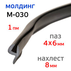 Молдинг для стекла М-030 (1м)