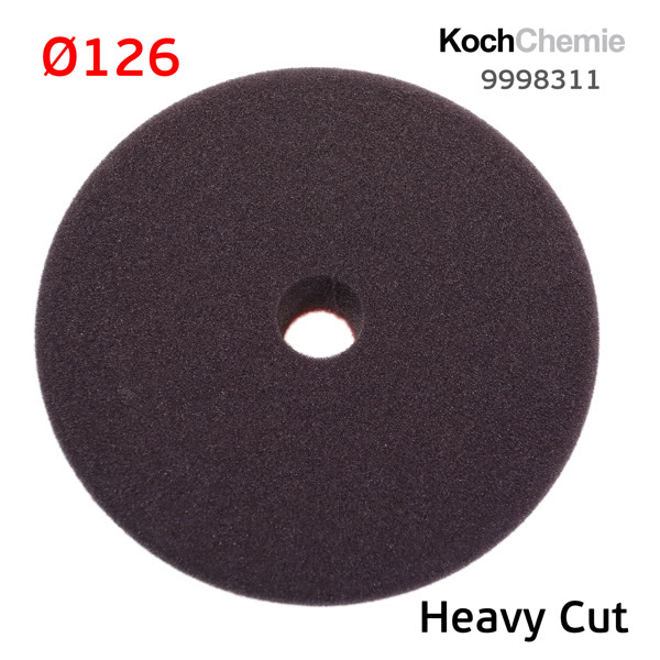 Круг полир. липучка Koch 126/136 красный Heavy Cut Pad (126х25мм) жесткий для пасты H9.02, H8 (NEW) фото №2