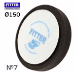 Круг полир. липучка Fitter 150/125 №4 черный - мягкий (финишный для антиголограммной пасты) фото №1