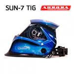 Маска сварщика хамелеон Aurora SUN7 TIG MASTER 2-levels (черно-синяя) фото №1