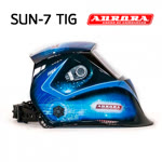 Маска сварщика хамелеон Aurora SUN7 TIG MASTER 2-levels (черно-синяя) фото №5