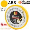 Пластиковый профиль FP ABS круглый (желтый) ф3мм (5м) ASA НИТЬ