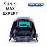Маска сварщика хамелеон Aurora SUN9 MAX EXPERT (черно-красная) фото №4