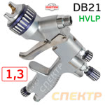 Краскопульт ISPRAY DB21 HVLP (1,3мм) SILVER с верхним бачком (460л/мин) HV220 фото №3