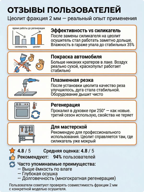 Цеолит (1л / 0.8кг) для осушителя воздуха (улучшенный силикагель) ф2мм фото №7