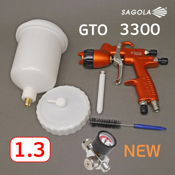 Краскопульт Sagola 3300 GTO CAR (1,3мм) TECH + манометр RC2 фото №2