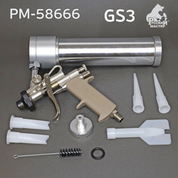 Пистолет для MS герметика пневмо GS3 для распыляемых герметиков Русский Мастер