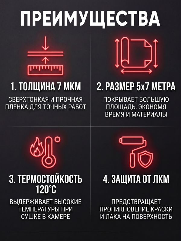Укрывной материал 7мкм Colad (5х7м) пленка маскировочная защитная (прочная) фото №3