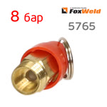 Клапан предохранительный 1/4" FoxWeld (8бар) ручной сброс фото №1