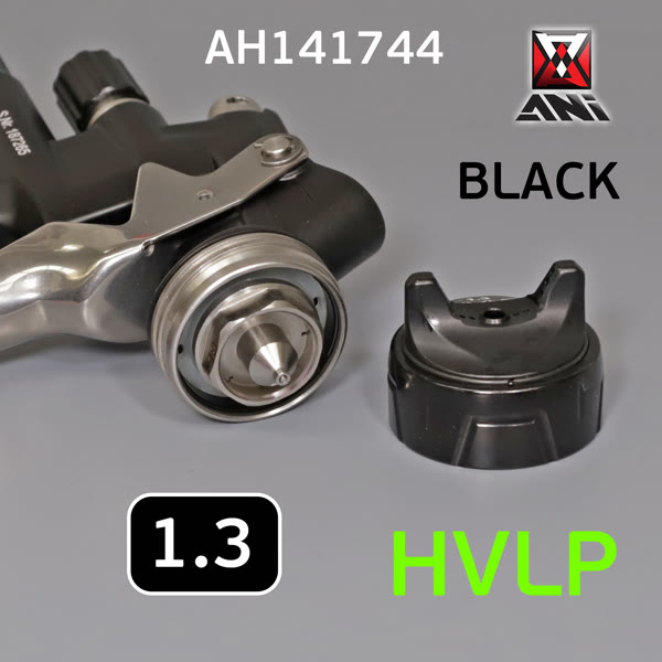 Краскопульт ANI BLACK HVLP (1.3мм) с верхним пластиковым бачком 0,6л для финишных покрытий фото №2