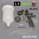 Краскопульт ANI BLACK HVLP (1.3мм) с верхним пластиковым бачком 0,6л для финишных покрытий фото №4