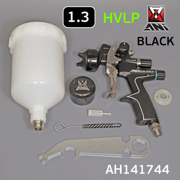 Краскопульт ANI BLACK HVLP (1.3мм) с верхним пластиковым бачком 0,6л для финишных покрытий фото №4