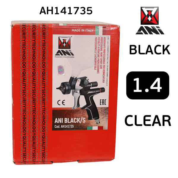 Краскопульт ANI BLACK Сlear (1.4мм) с верхним пластиковым бачком 0,6л для финишных покрытий фото №5