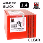 Краскопульт ANI BLACK Сlear (1.4мм) с верхним пластиковым бачком 0,6л для финишных покрытий фото №6