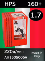Краскопульт ANI 160 Plus HPS (1.7мм) черный с покрытием PTFE, верхний бачок 600мл фото №5