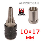 Переходник (мама) - муфта под шланг 10х17мм ANI 16/B автозажим фото №2