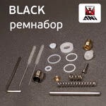Ремнабор для краскопульта ANI BLACK (17пр.) прокладки, пружинки, ершики, штоки, втулка фото №2