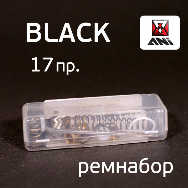 Ремнабор для краскопульта ANI BLACK (17пр.) прокладки, пружинки, ершики, штоки, втулка фото №5