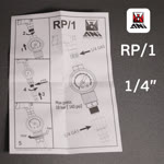 Регулятор давления на краскопульт ANI RP/1 (0-10бар) с манометром фото №6