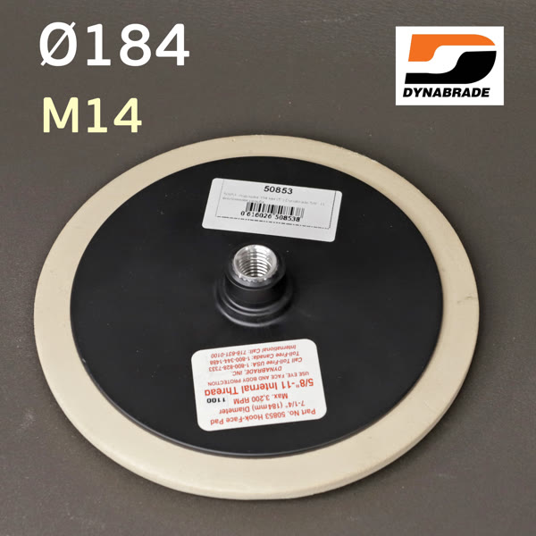 Оправка-липучка М14 D184 Dynabrade 50853 «американка» мягкая с металлической резьбой PROFI фото №3