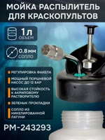 Бутыль-распылитель для промывки краскопультов (1л; OLD) Русский Мастер РМ-243293 мойка пистолетов фото №2