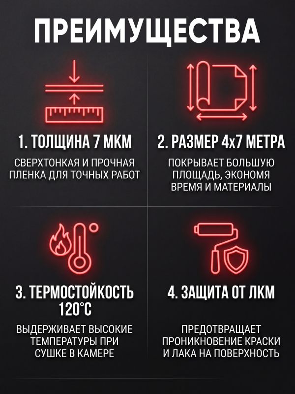 Укрывной материал 7мкм Colad (4х7м) пленка маскировочная защитная (прочная) фото №3
