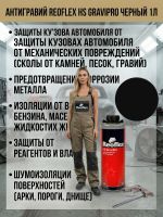 Антигравий Reoflex HS черный (1л) GraviPro окрашиваемый быстросохнущий фото №7